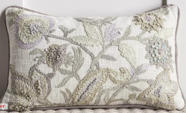 Cagri Embroidered Filled Cushion thumbnail