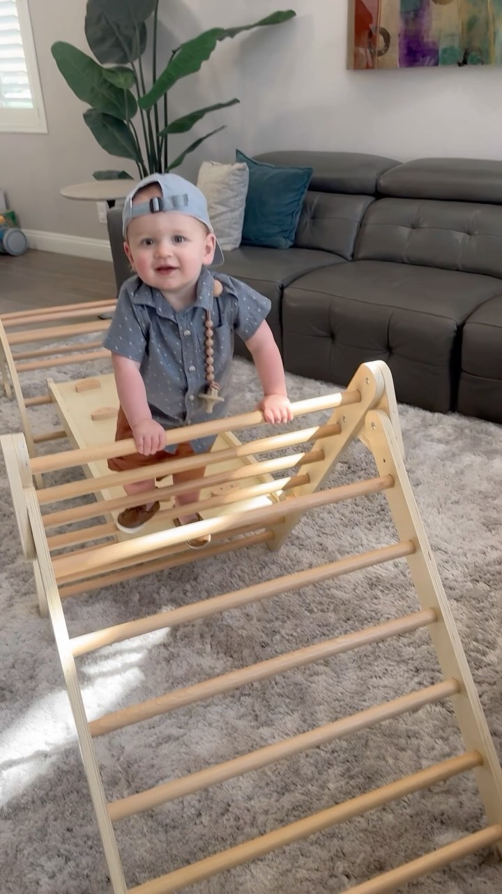 Tiny Land® 5-in-1 Montessori Climbing Set
@tinylandus 

This fun-packed set transforms your tot into a mini mountaineer,