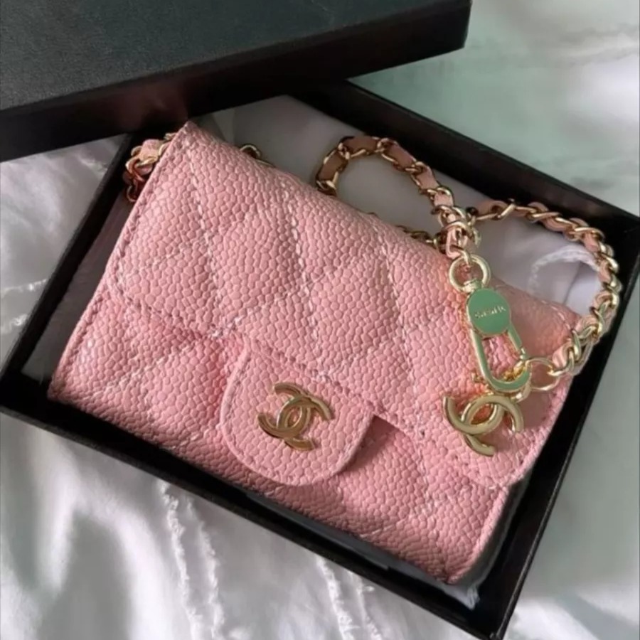 CC mini purse with chain thumbnail