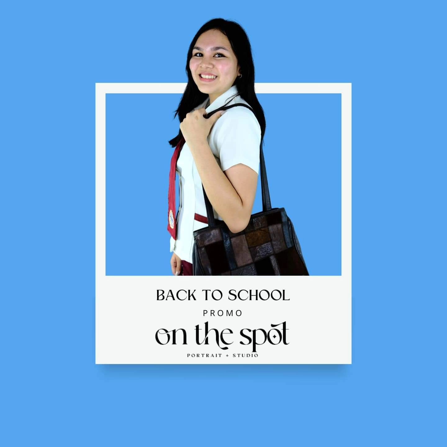 🎒📸 Avail our Back to School promo at On The Spot Self-Portrait Studio, La Castellana! For only 99 PHP, enjoy a quality s