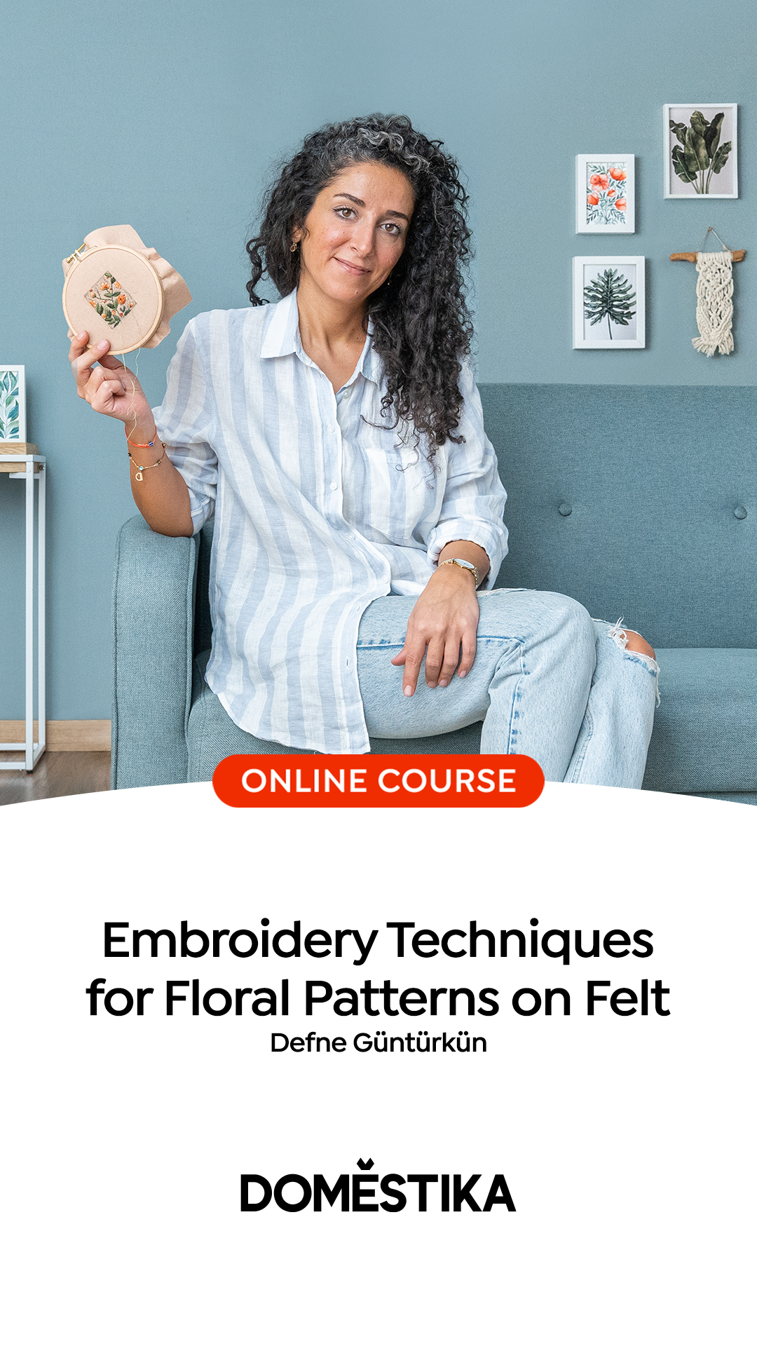 Embroidery Techniques for Floral Patterns on Felt thumbnail