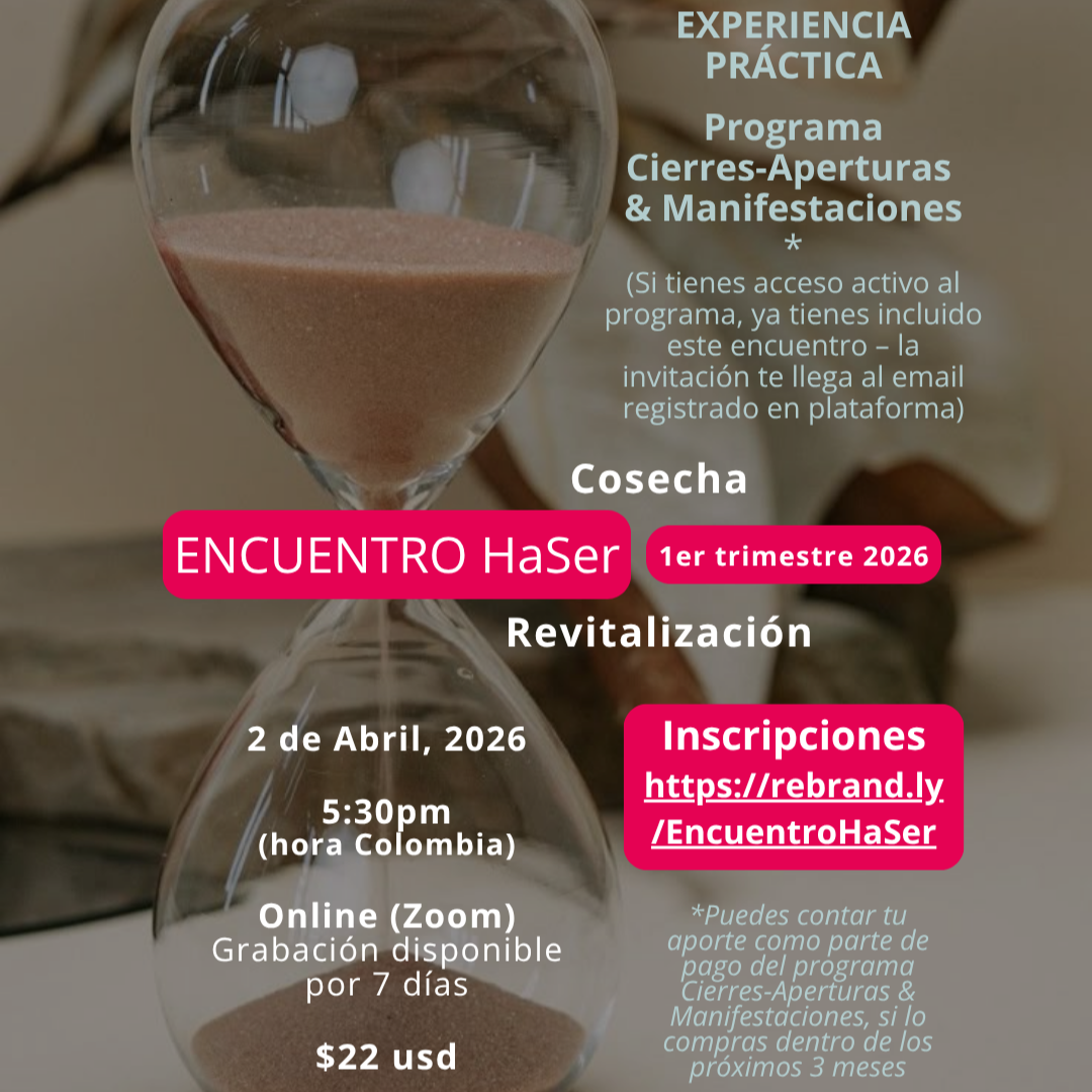 Próximo ENCUENTRO HaSer: 4 de Abril 2026 - Cosecha & Revitalización 1erTrimestre thumbnail