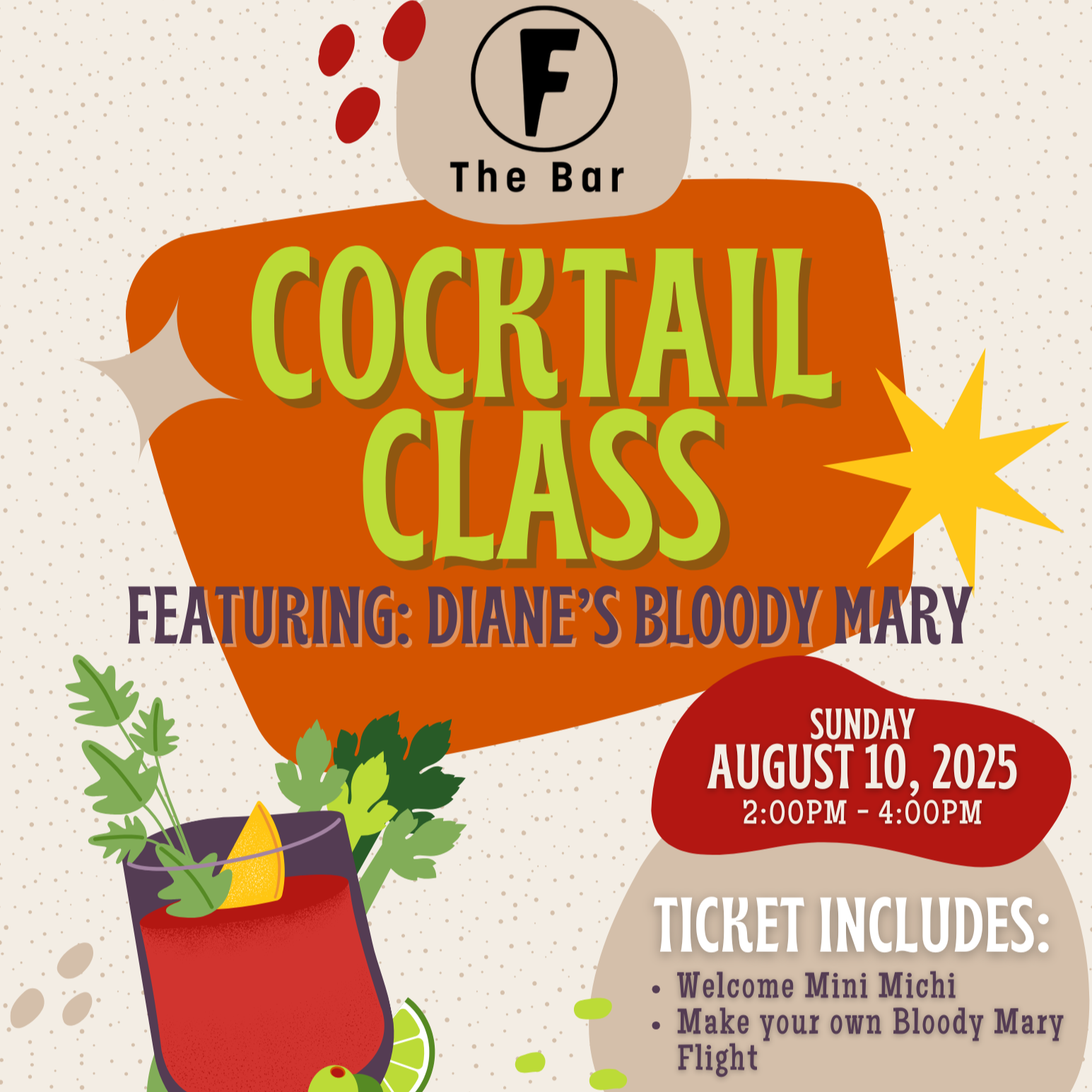 F The Bar Cocktail Class: Diane's Bloody Mary thumbnail
