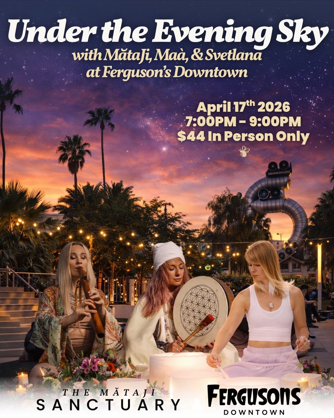 4/17/26 - The MataJi Sanctuary: Under the Evening Sky — Fergusons Downtown thumbnail