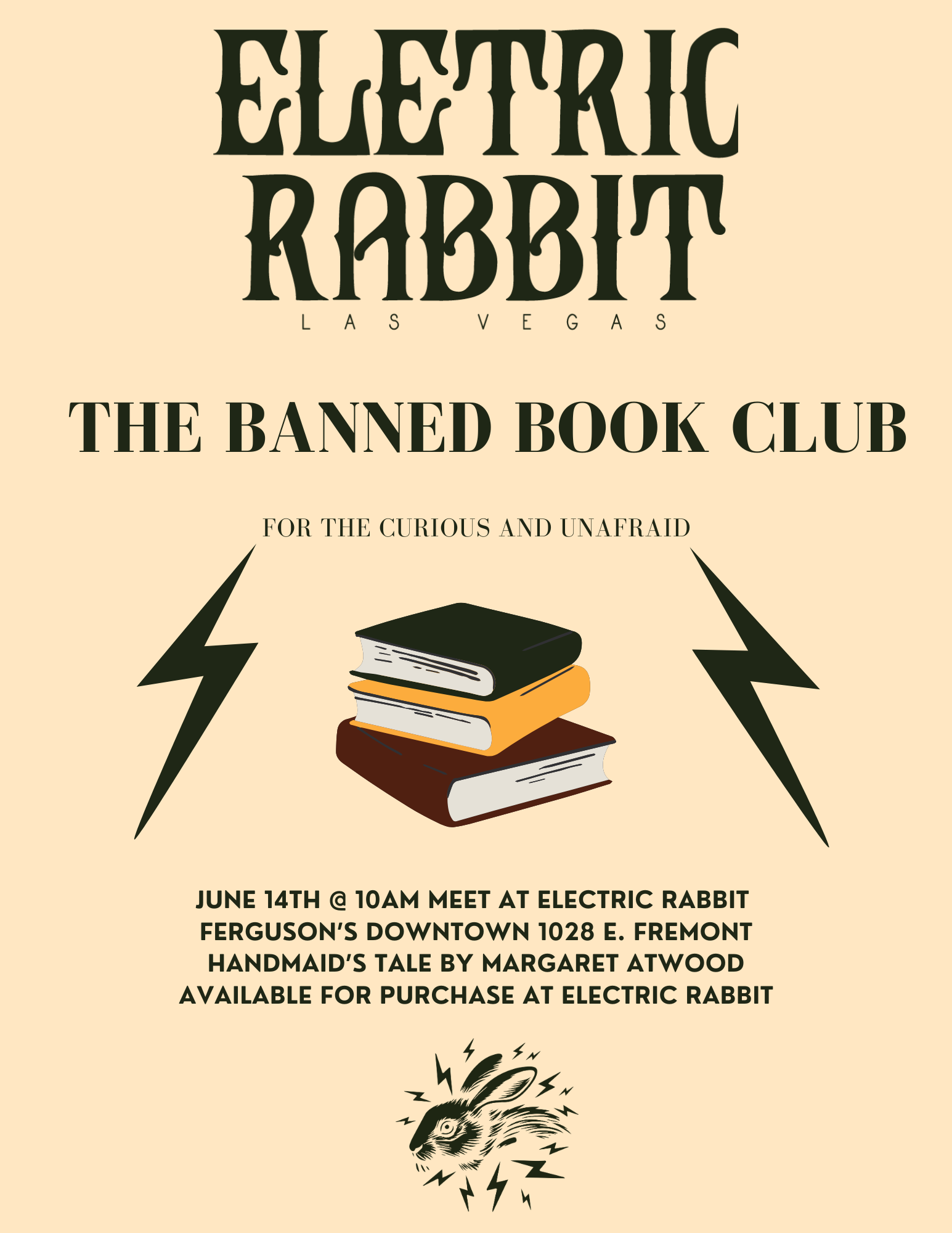 6/14/26 - Electric Rabbit: The Banned Book Club — Fergusons Downtown thumbnail