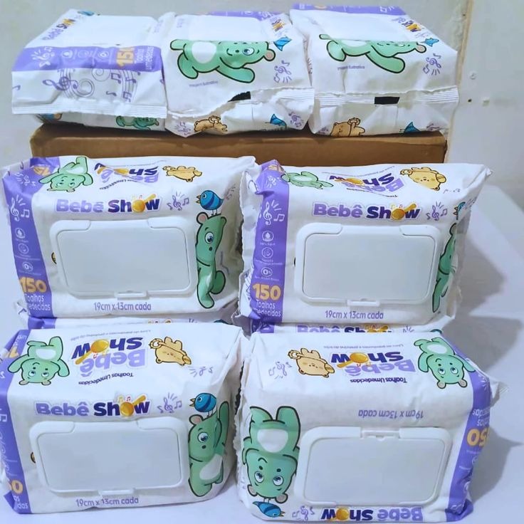 300 unidades de  lencinhos bebê show toalhas umedecidas com Tampa thumbnail