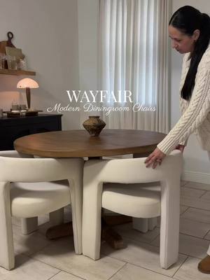 Modern lines, timeless comfort ✨ These dining chairs from @wayfair instantly made everyday meals feel a little more spec