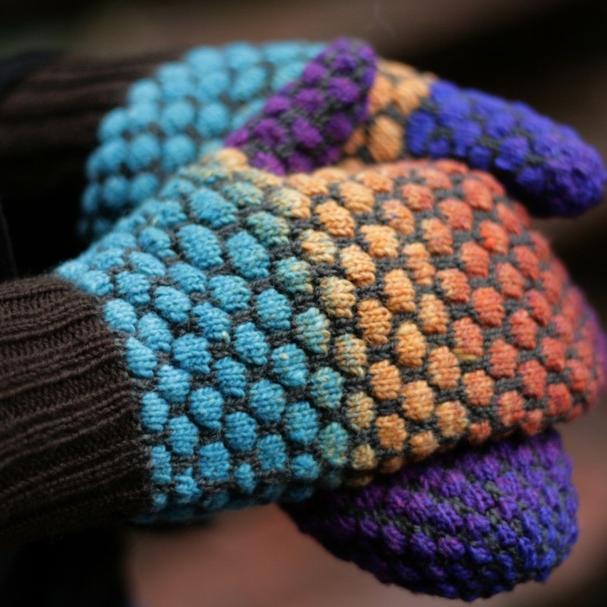 Stained Glass Bubble Mittens thumbnail