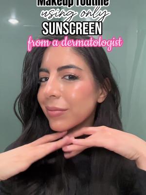 What sunscreen should you wear under makeup? here’s a MAKEUP ROUTINE using ONLY mineral sunscreen from a dermatologist 🫶