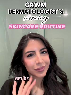 GRWM! Dermatologist’s morning skincare routine ❤️  I have dry sensitive acne prone skin for reference ✨ Comment if you w