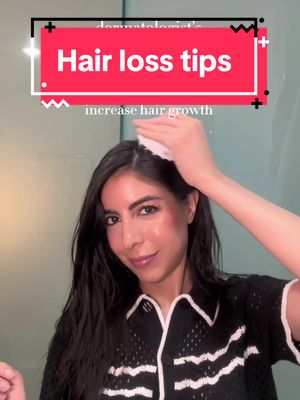 Hair loss tips from a dermatologist! 🎀 Studies suggest scalp massage may increase hair thickness!  PMID: 26904154 PMID: 