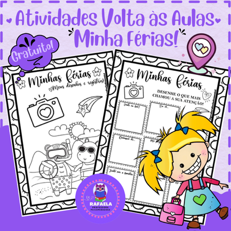Atividade Volta às Aulas “Minhas Férias.”✏️ thumbnail