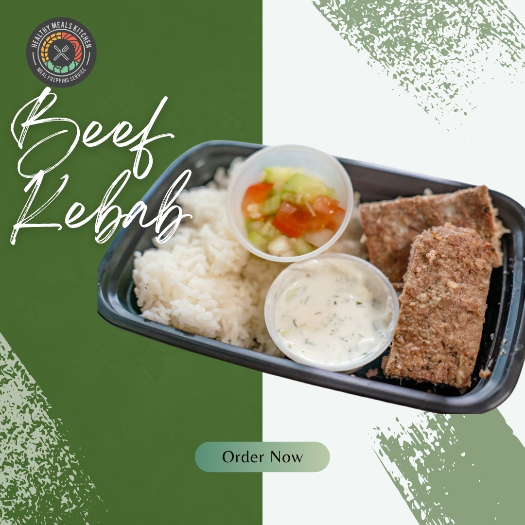 Have you tried our new plate the Beef Kebab? Paired with rice, tzatziki, and shirazi salad 🥗 🍽️

Macros: 4 oz 434 kcal, 