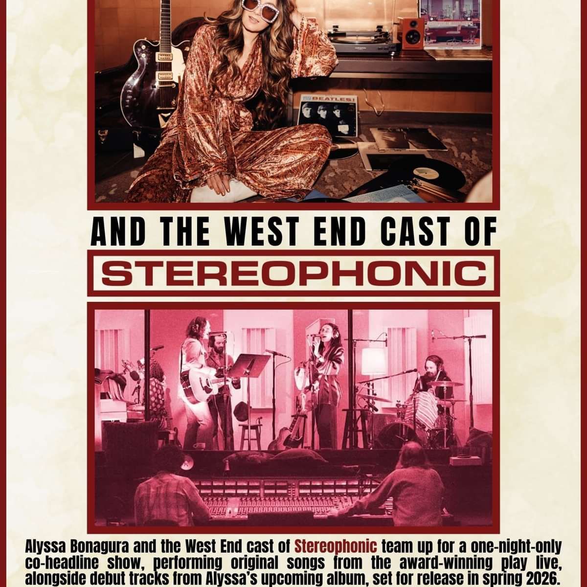 Alyssa Bonagura & The West End Cast of Stereophonic | One Night Only at Half Moon - Putney, London on 02 Nov 2025 thumbnail