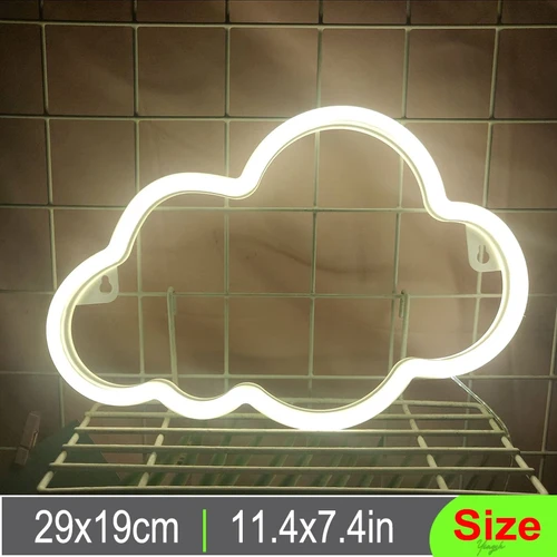 Upgraded 7 Pluff Soft' Cloud LED Neon Signs | Cozy Kornerz thumbnail