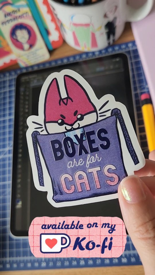 Heyo!! Did you know I have an online shop?? You can now buy dome stickers and ZINES from there! :D 

...

#kofi #sticker