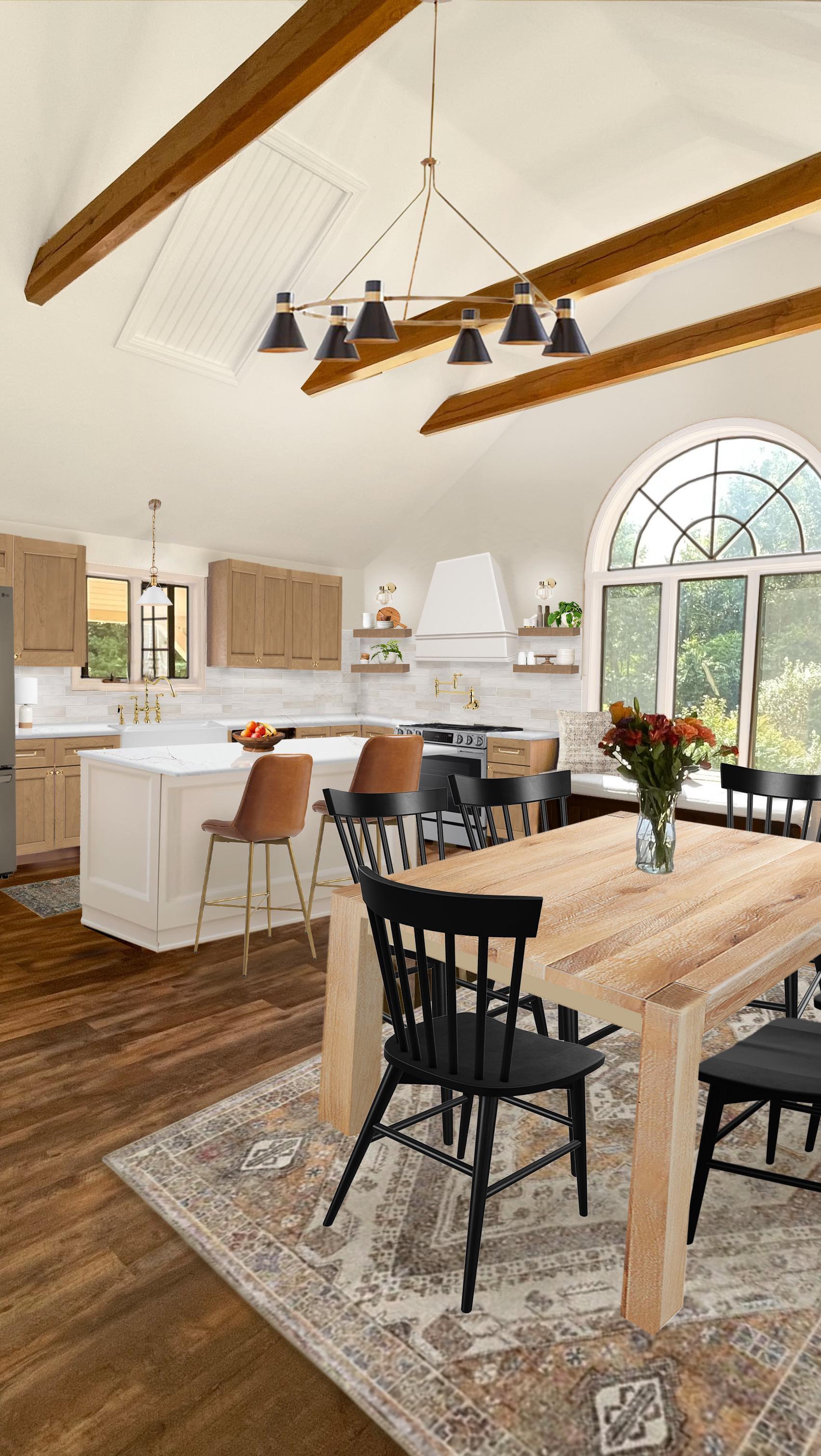 ✨New layout, refaced cabinets✨

This client’s pain point in her kitchen is the stove on the island. We experimented with