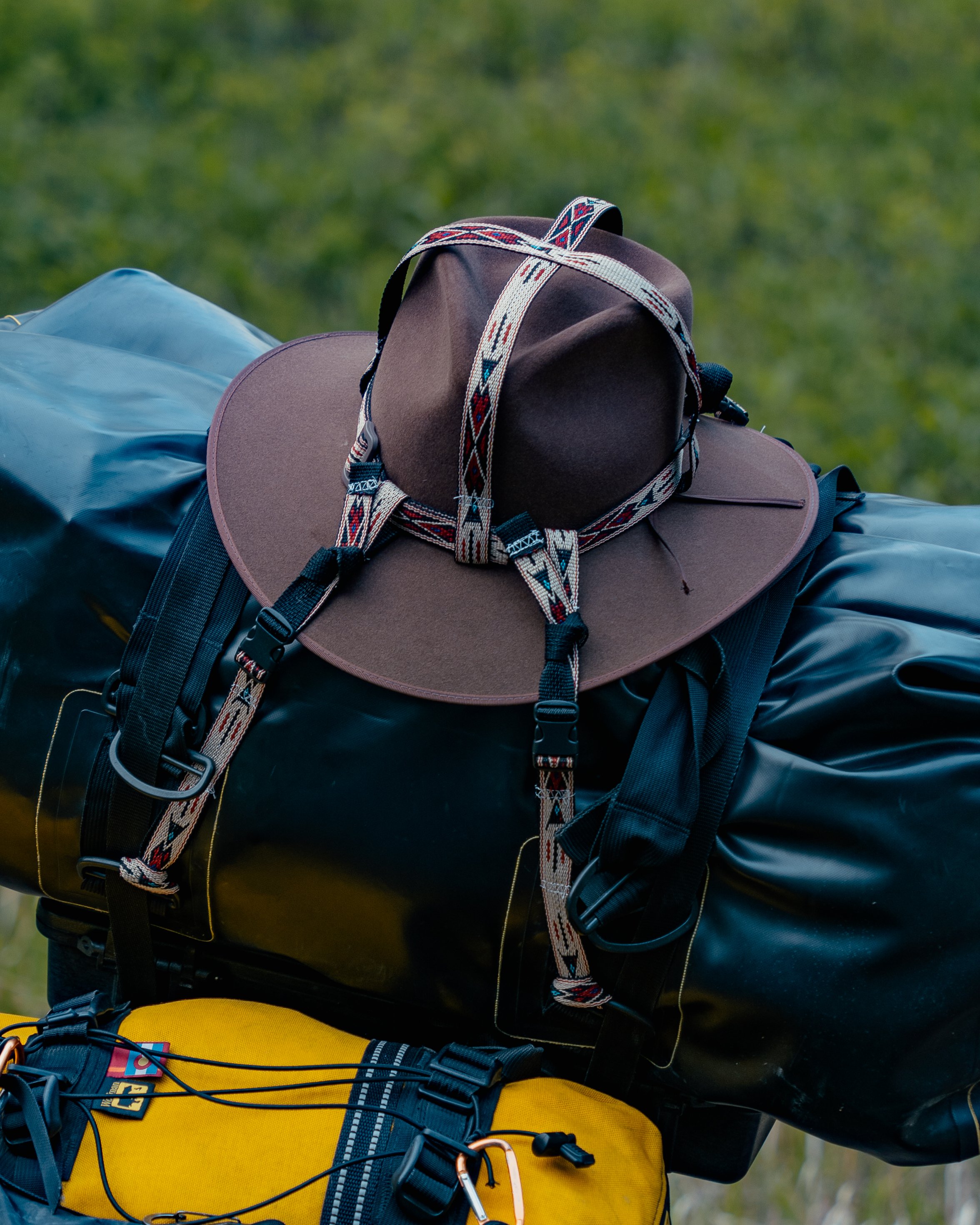 Hat Carrier for Motorcycle Travel - HANDMADE TO ORDER  thumbnail