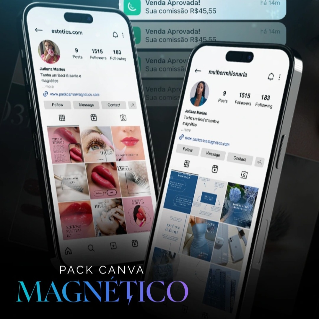 🎯 Templates prontos, 100% editáveis para + de 120 nichos diferentes. Ideal para quem quer um feed atrativo, profissional e irresistível – mesmo sem saber design! thumbnail