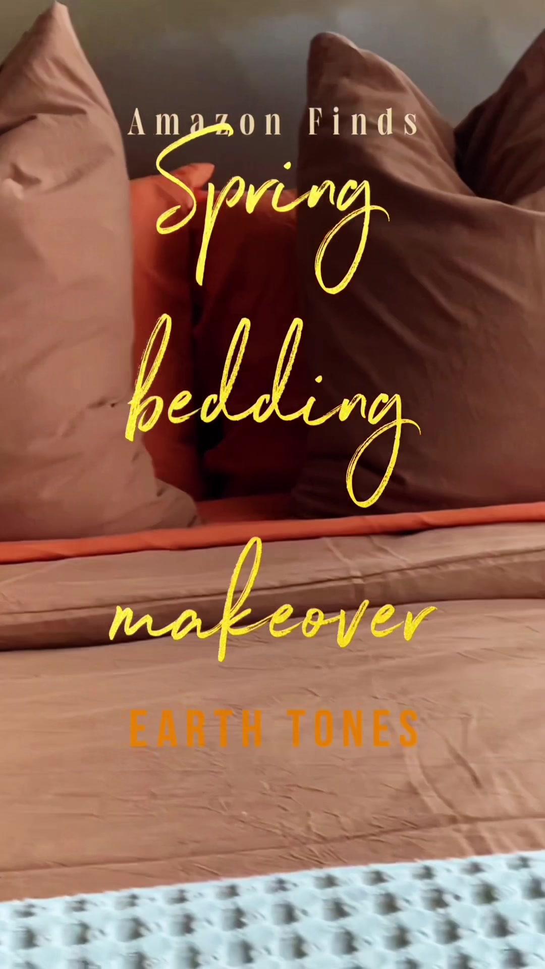 Here’s our Spring bedroom refresh on a budget with Warm EarthTones.  My Amazon page is below and in my bio. #amazonfinds