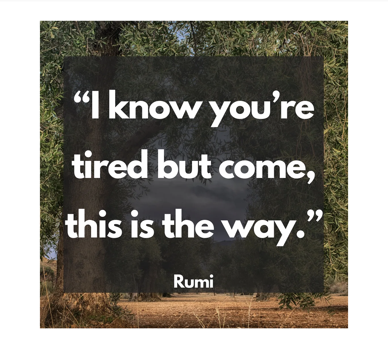 "I know you're tired but come, this is the way" thumbnail