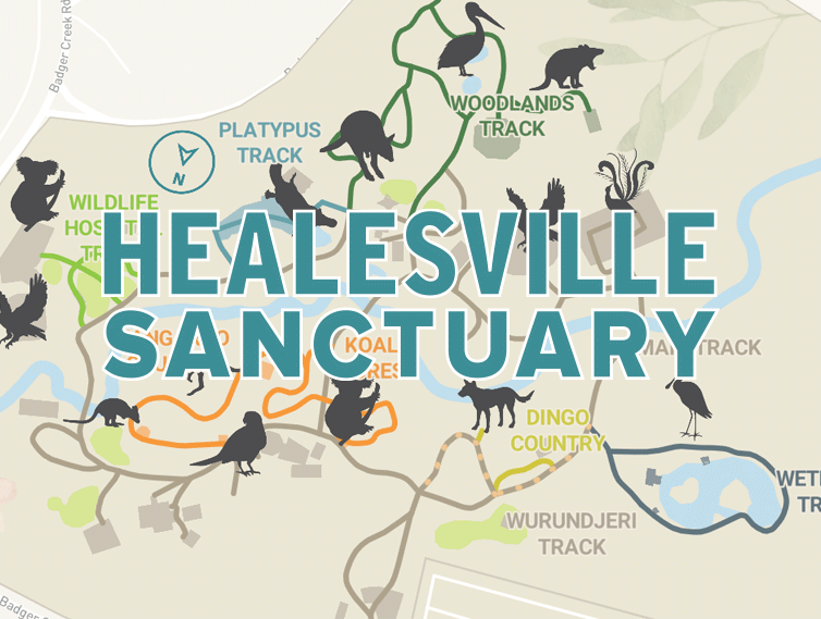 Healesville Sanctuary Maptivate thumbnail