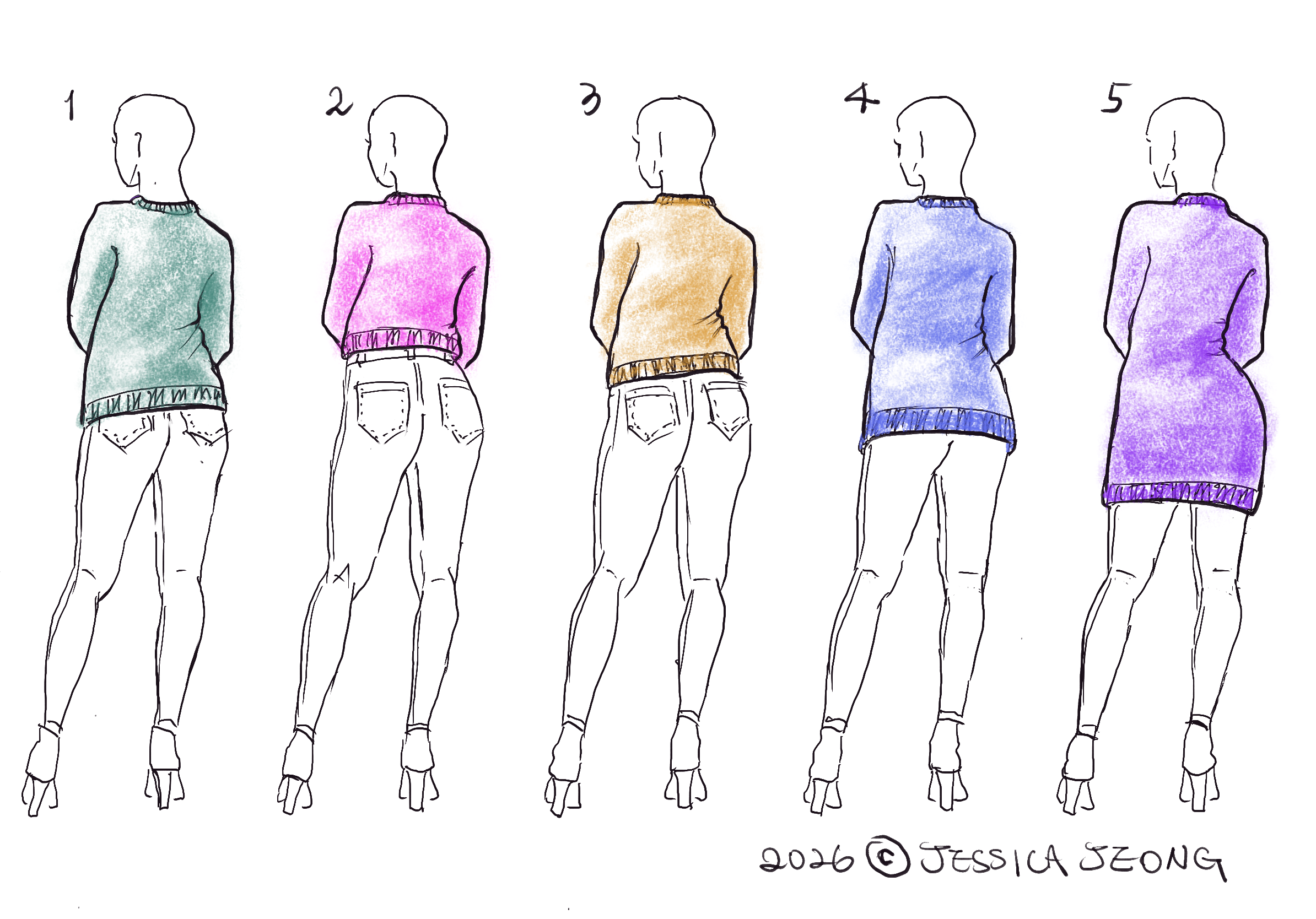 Knit to Fit, Fit to Knit: Where my sweater hem should hit? - Part 1 — Jessica Jeong Knits thumbnail