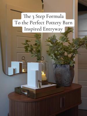 If your entryway is looking lackluster, here are three simple styling tips to help you achieve the pottery barn look! ##