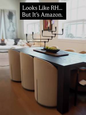 Looks like RH…costs Amazon! Here are 3 of the best designer look for less home finds in my space! #rh #rhlookforless #lu