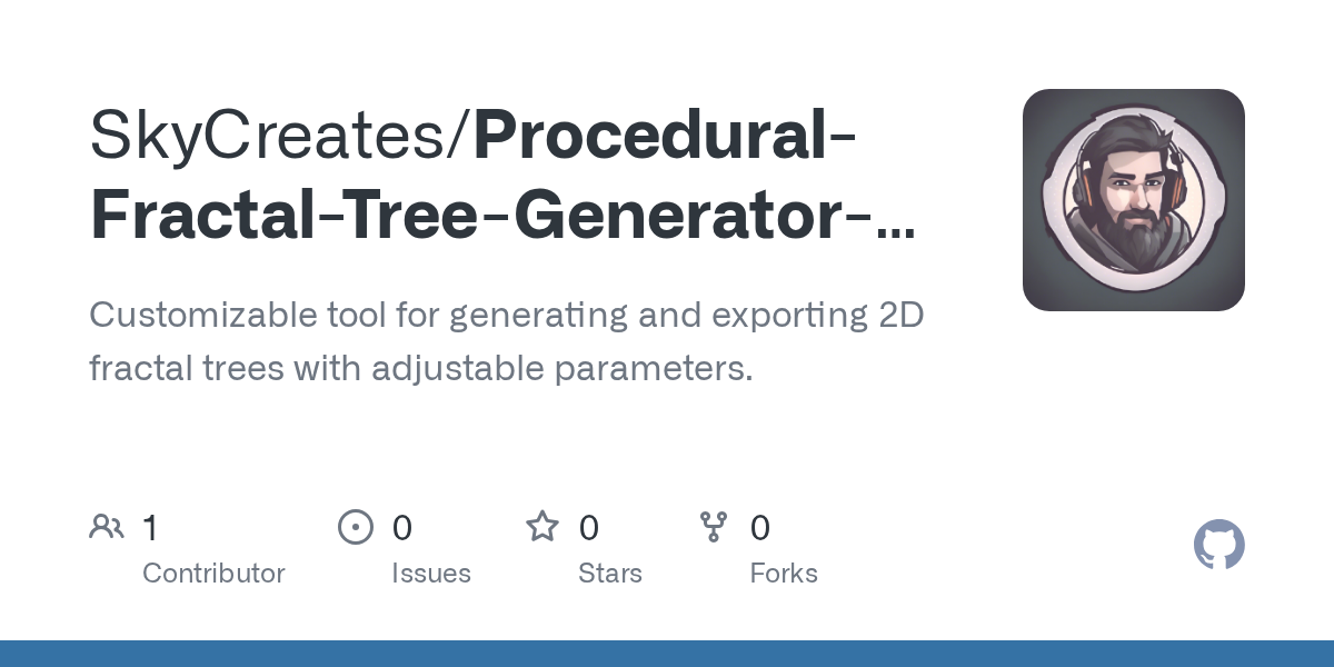 Procedural 2D Tree Generator with sliders thumbnail