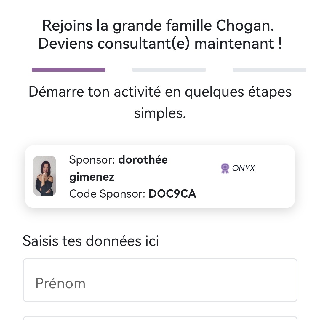 Formulaire d'inscription en tant que distributeur  thumbnail