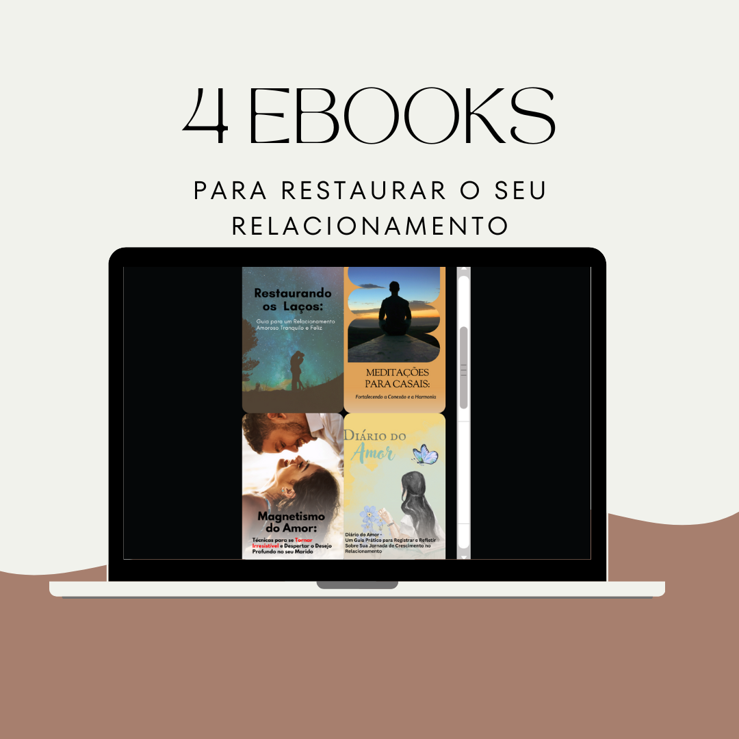 PCT de ebooks - Restaurando os laços + Magnetismo do Amor + Meditações para Casais + Diário do Amor thumbnail