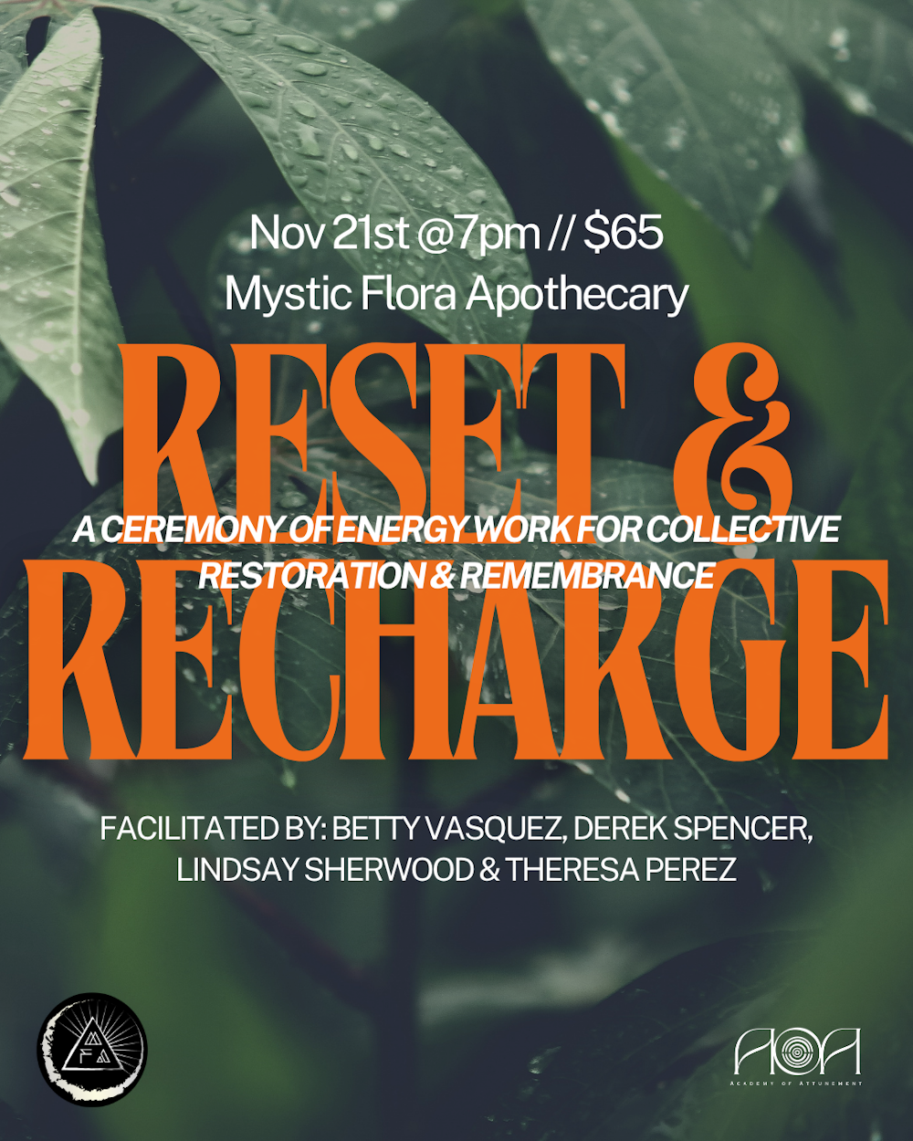 RSVP to Reset & Recharge: A Ceremony of Group Energy Work  thumbnail
