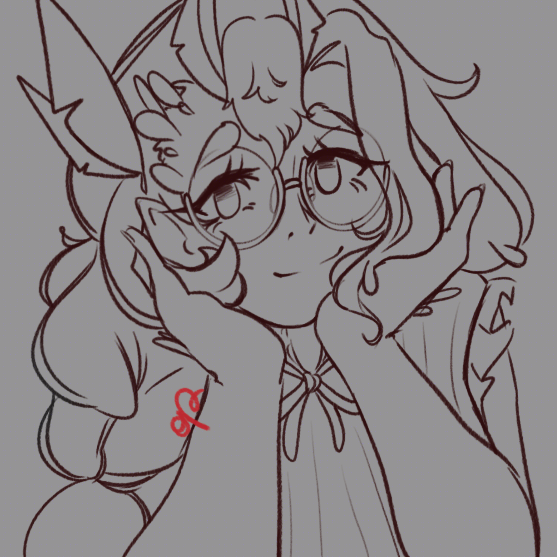 Open Vgen Com. Slot: Character Illustration ¦ Sketch ¦ ɞ  thumbnail