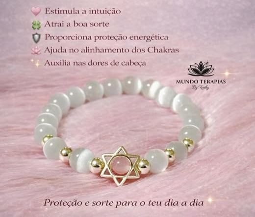 Pulseira Olho de Gato Estrela Davi thumbnail