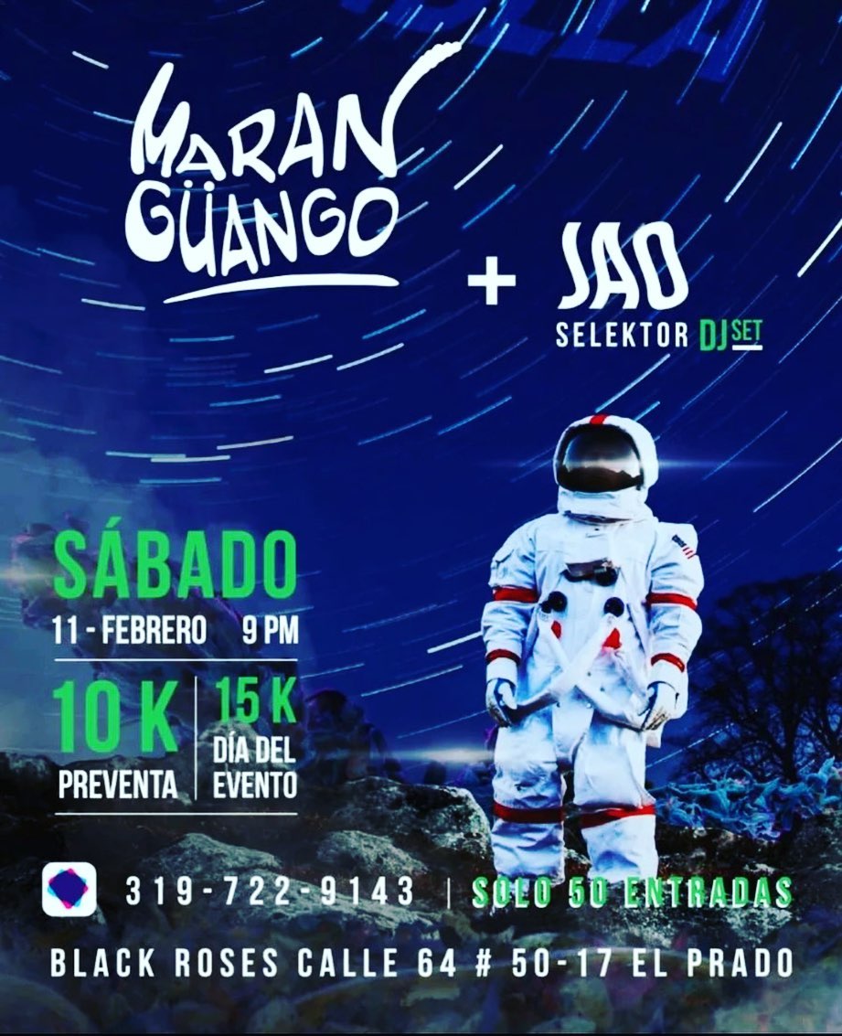 🔥Noche de Candela🔥 en @blackrosesbaq llega por tu dosis este 11 de febrero desde las 9pm con un reggae Dj Set de JAO SEL