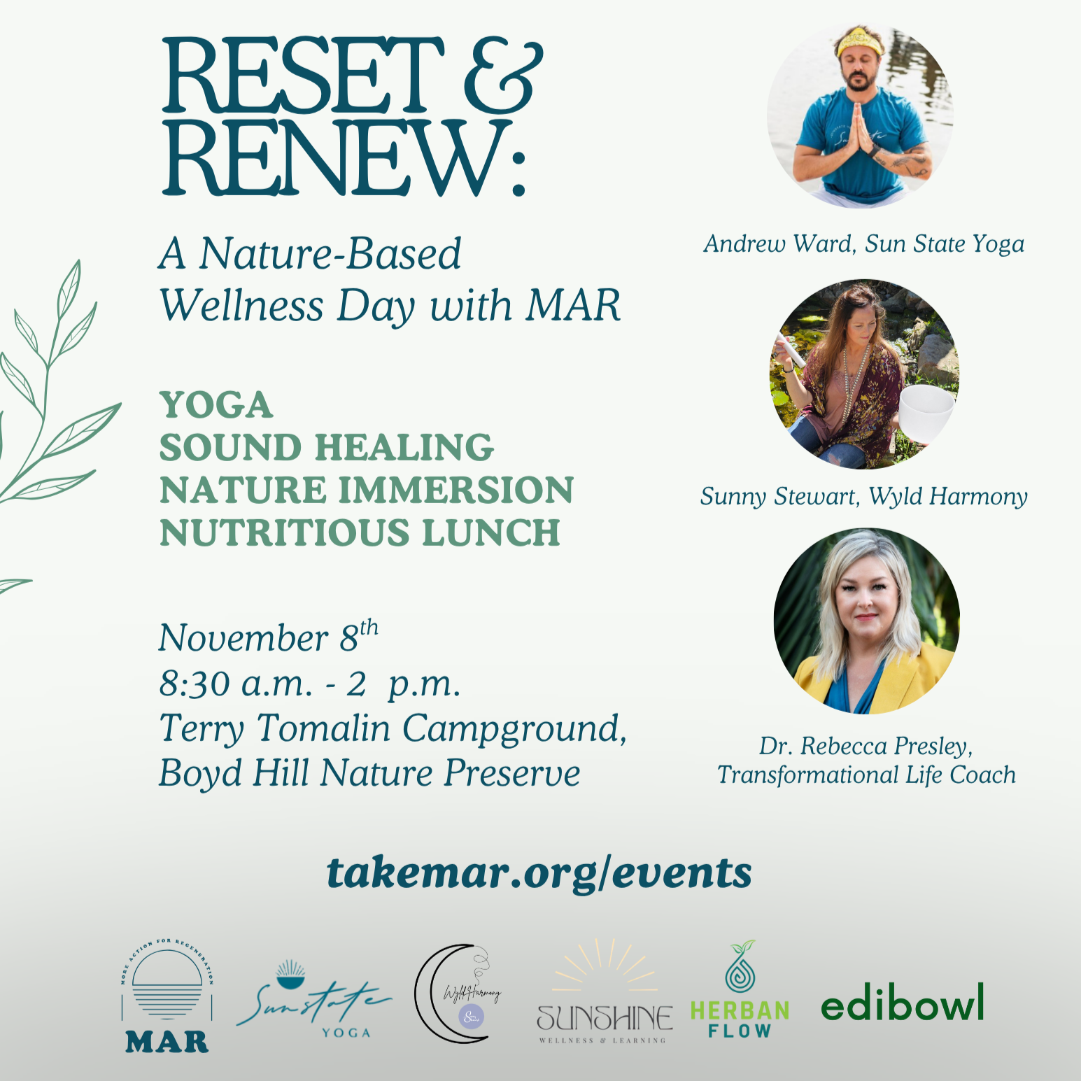 11/8 Restore & Renew: A Nature-Based Wellness Day with MAR thumbnail