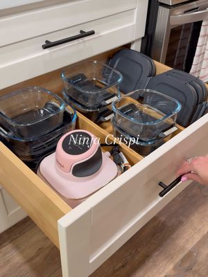 Clear clutter free counters ✨😌 thanks to the #NinjaCrispi  My @Ninja Kitchen Crispi allows me to prep, cook, store, and 