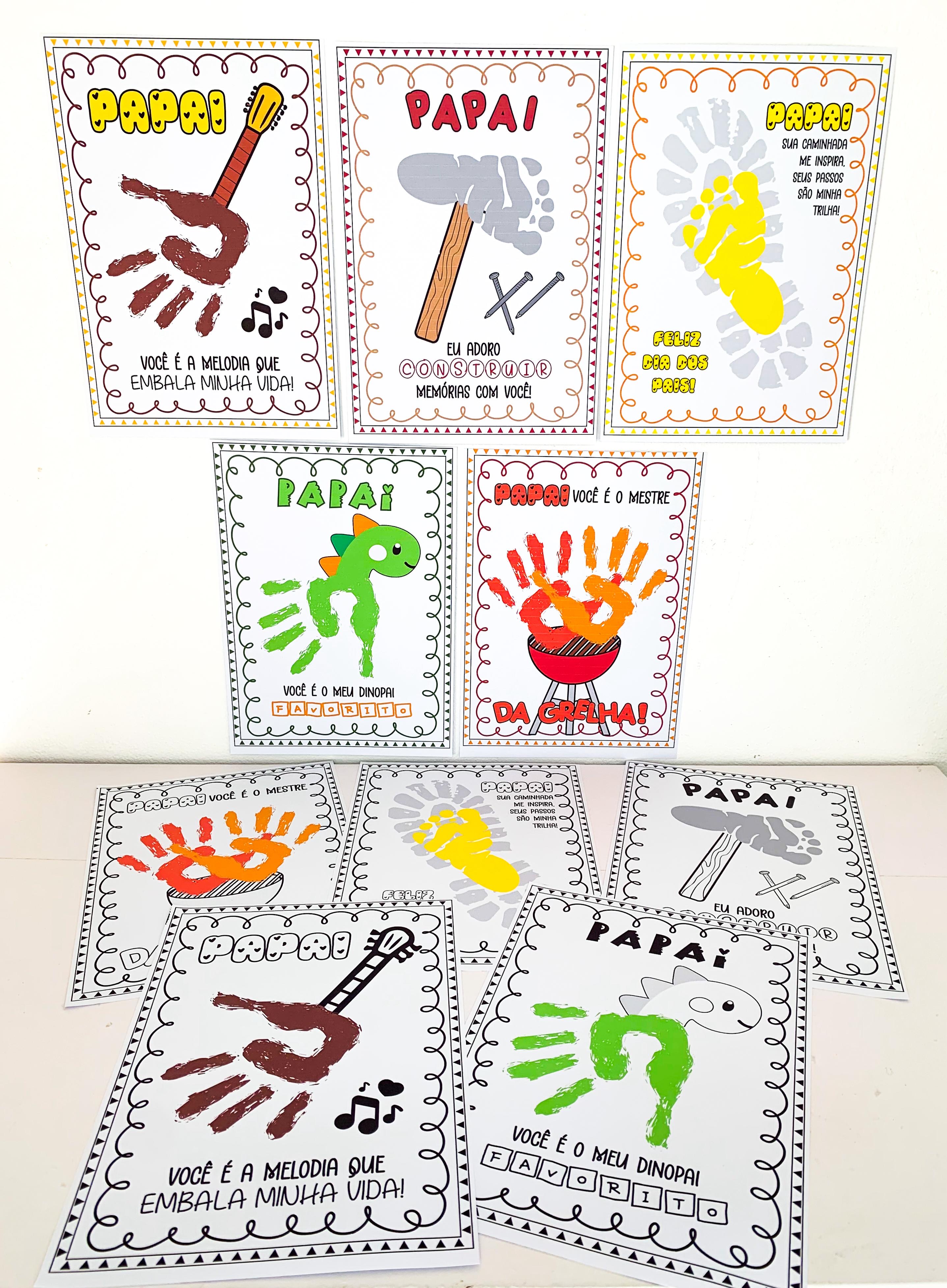 Atividades Dia dos Pais - Carimbo mão e pés thumbnail