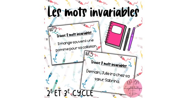NOUVEAUTÉ : CAT Les mots invariables thumbnail
