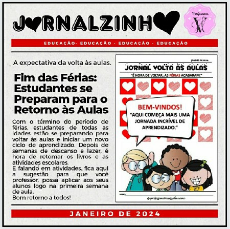 Jornalzinho Volta às aulas - 2024. thumbnail