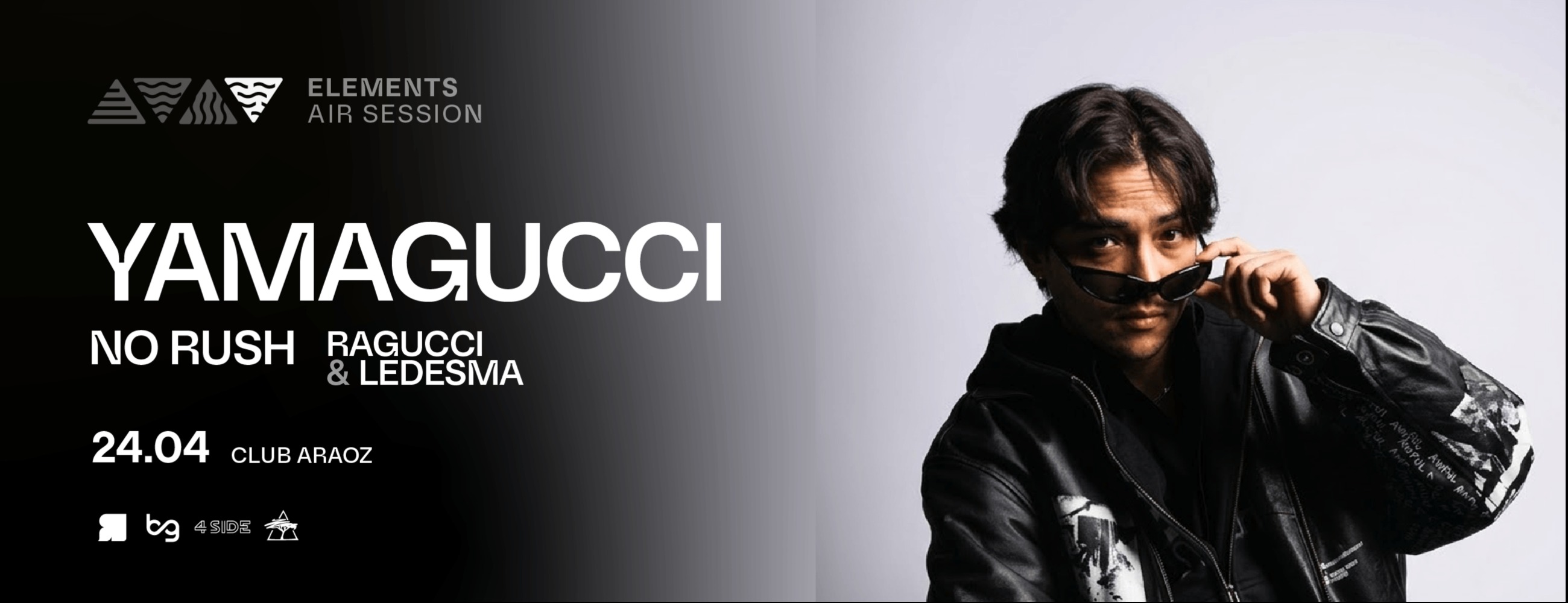 24ABR • Yamagucci + No Rush + Ragucci & Ledesma | Club Araoz x Elements  thumbnail