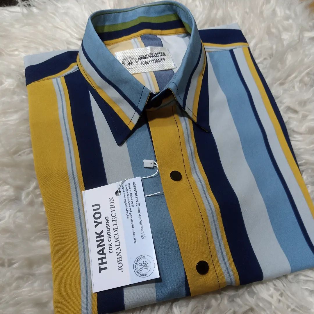 crepe stripe shirt.....