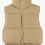 Cropped Puffer Vest with Pockets thumbnail