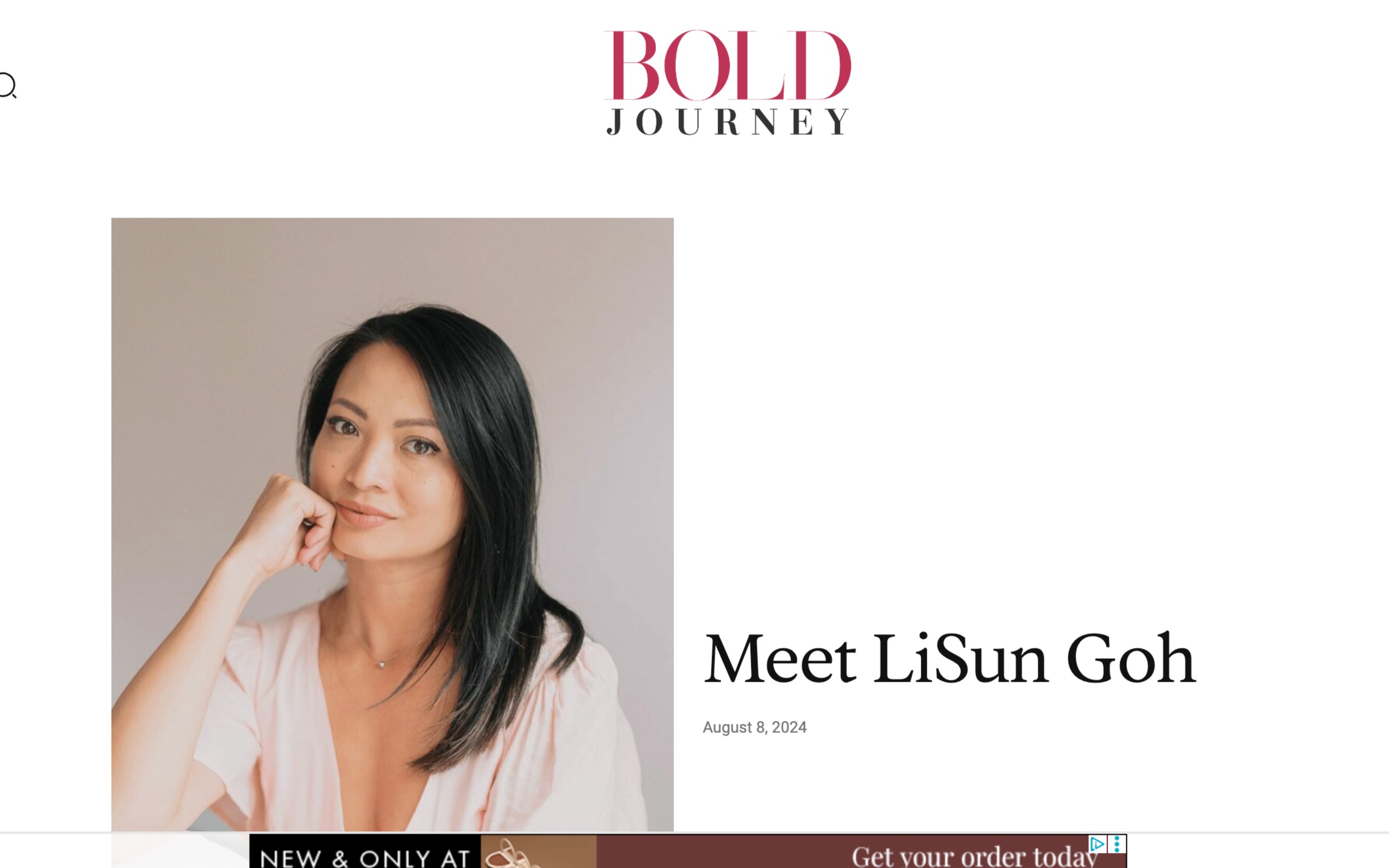 Featured on BOLD JOURNEY magazine thumbnail