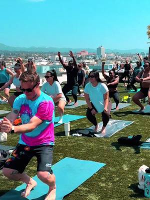 Sometimes you gotta dance it out and then meditate ✨ #rnbyoga #fyp #movement #rooftopvibes #yoga 
