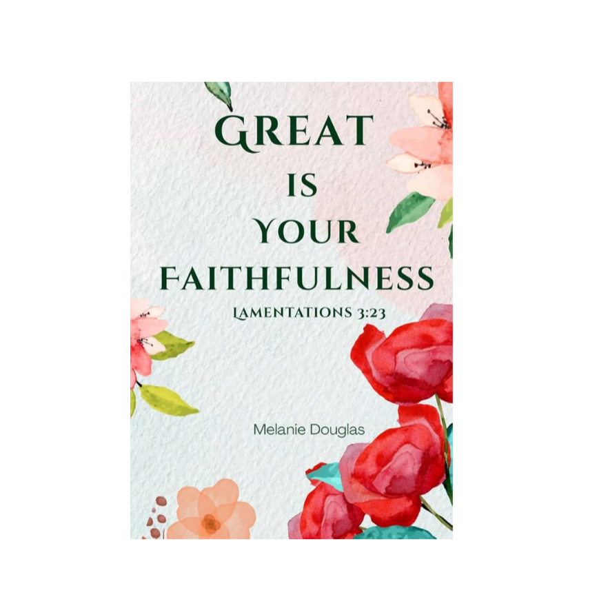Great Is Your Faithfulness: Journal w/Bible Verse Watercolor Floral design 200 Ruled Pages Hardcover thumbnail