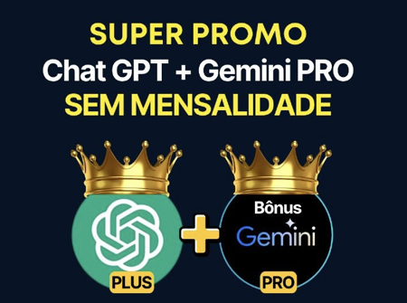 ChatGpt plus + GEMINI PRO acesse os dois com um único pagamento de R57 anual  thumbnail