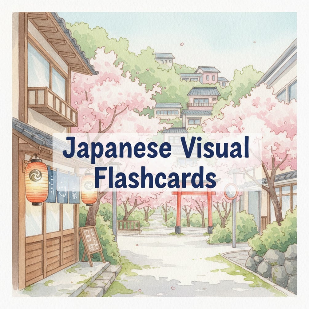 Ultimate Japanese vocabulary flashcards (JLPT N5 Bundle) thumbnail