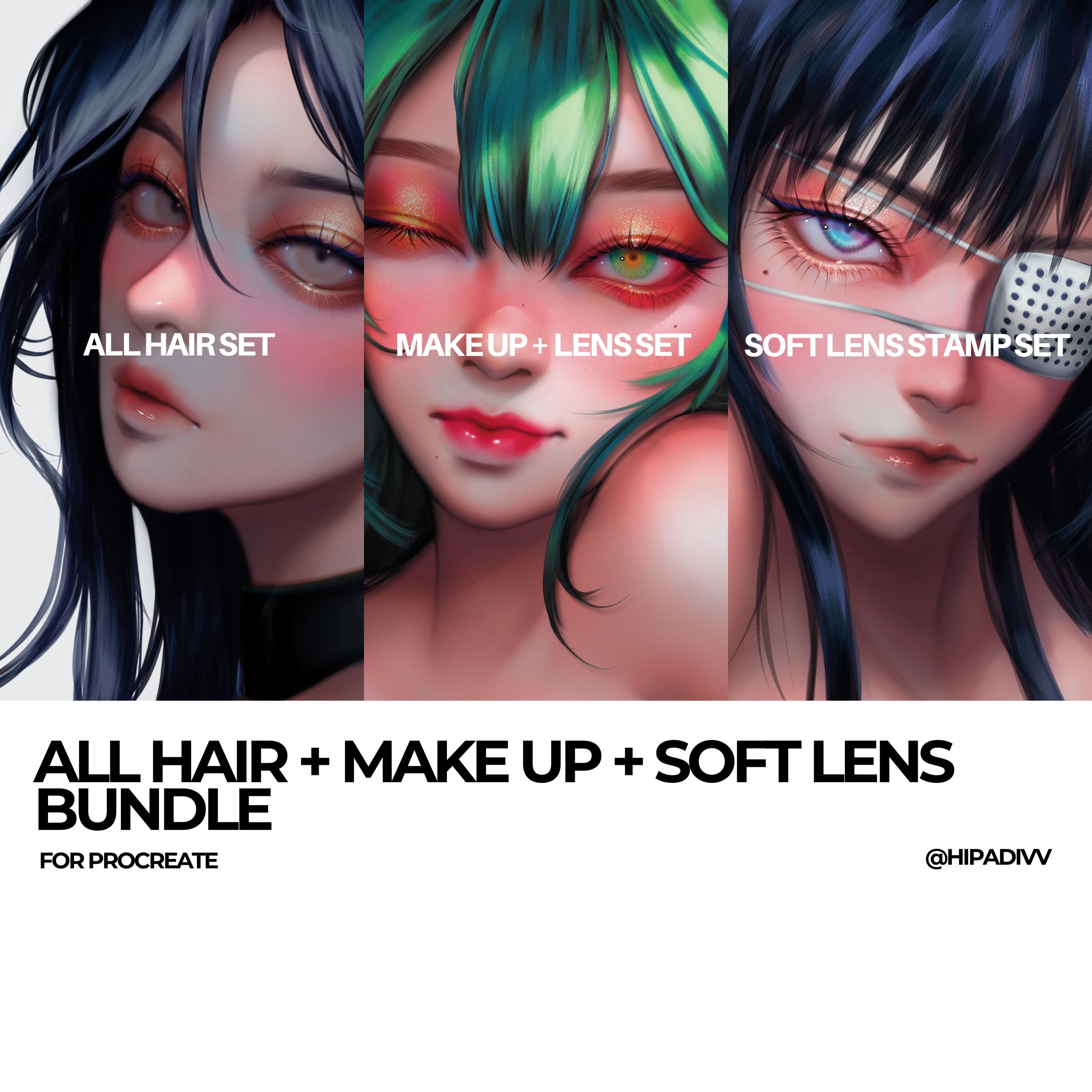 padivv Details Bundle (Brushset for Adding Details+All Hair)  thumbnail